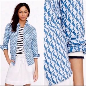 Jcrew button down seahorse